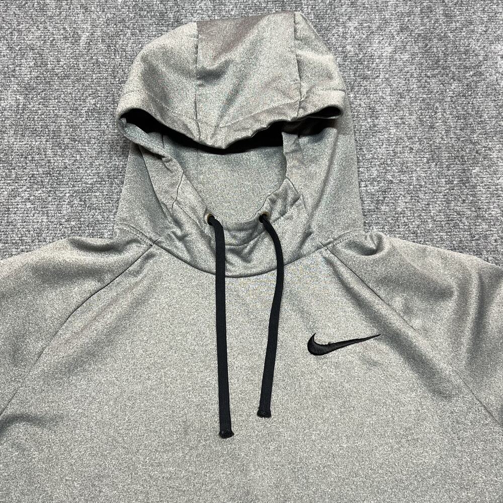Nike Men's Therma Dri-FIT Pullover Hoodie Large Gray Fleece Pullover 826671-081